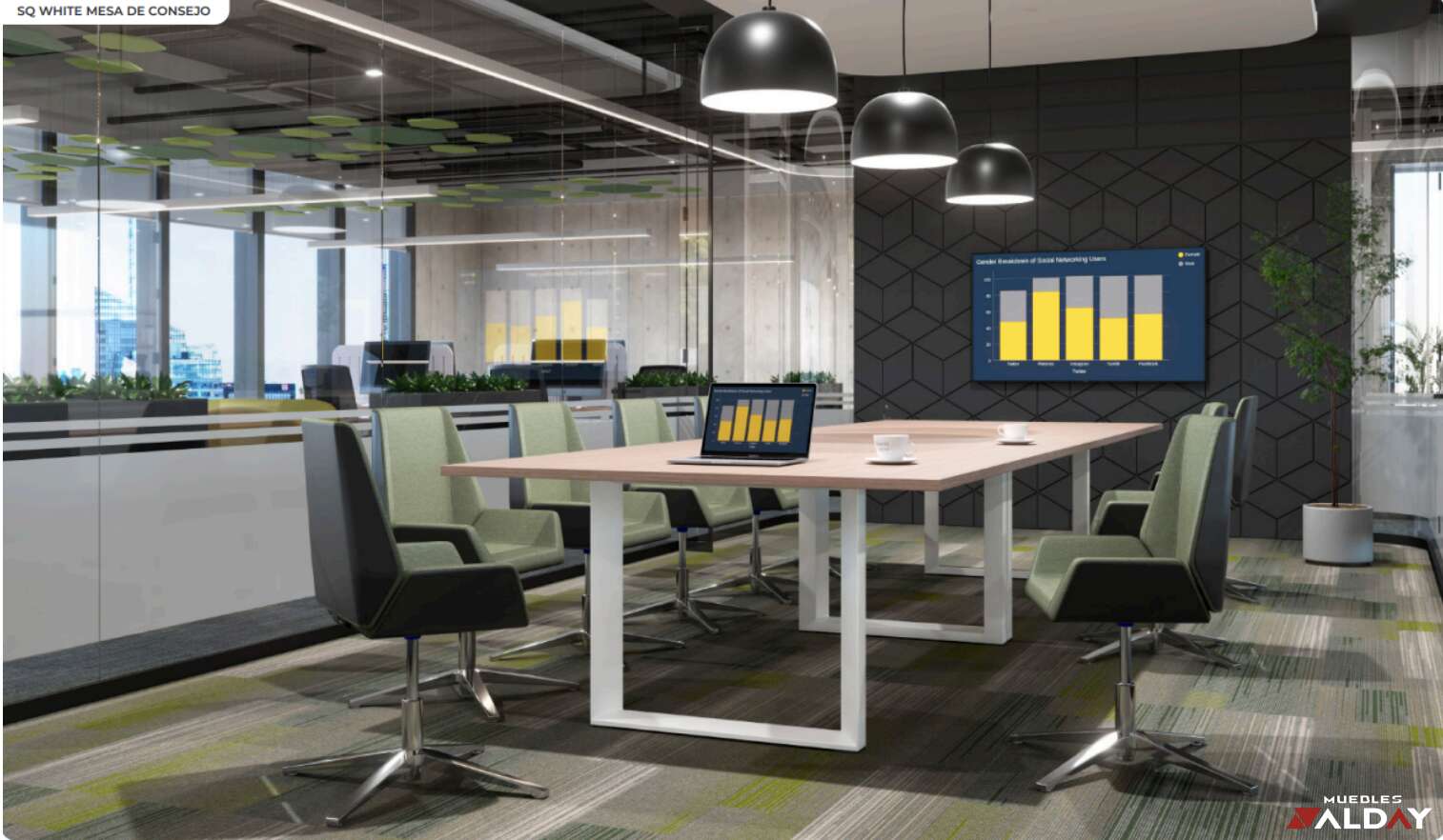 Mesa de consejo SQ White